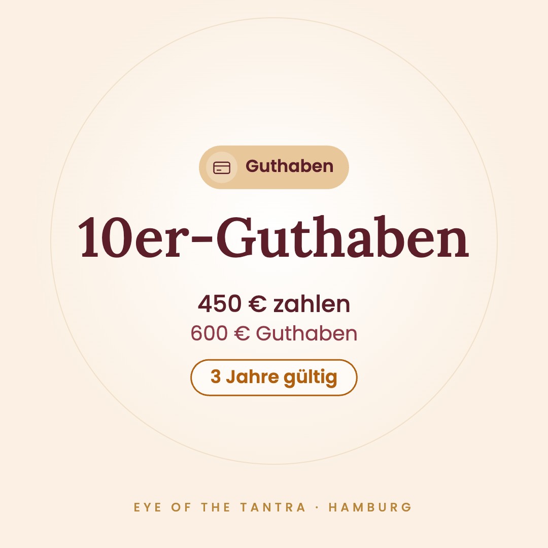 10er-Guthaben – 450 € zahlen, 600 € Guthaben · 3 Jahre gültig
